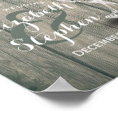 Trouw Welkom Receptie Bord Champagne Glazen Poster (Hoek)