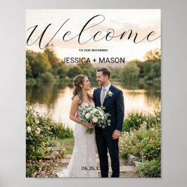 Trouw Welkom Teken Poster met Foto