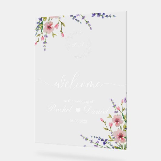 Trouw Welkomstbord Acryl Bord (Hoek)