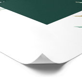 Trouw Welkomstbord Sjabloon, Bloemstuk, Poster (Hoek)