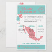 Trouw Welkomstbrief Teal Coral Cabo Mexico (Voorkant / Achterkant)
