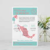 Trouw Welkomstbrief Teal Coral Cabo Mexico (Staand voorkant)