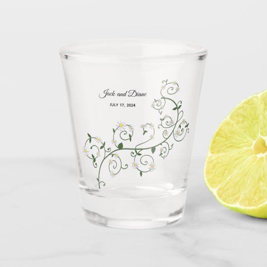 Trouw wijnrank shotglas shot glas (Voorkant)