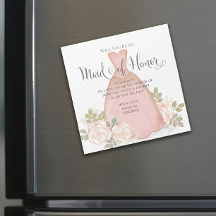 Trouw Wil je mijn bruidsmeisje zijn Watercolor