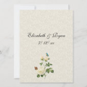 Trouw, Witte Rozen, Huwelijksadvies Kaart (Achterkant)