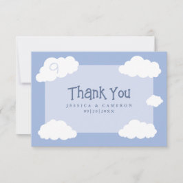 Trouw Wolk Negen Cute Whimsical Fun Cadeau Uniek Bedankkaart