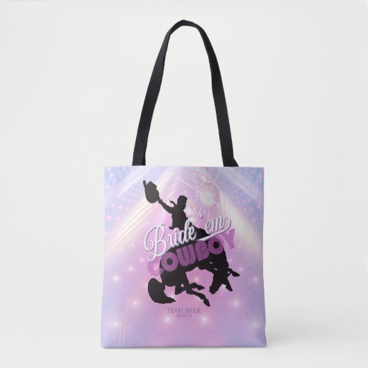 Trouw ze Cowboy Bachelorette v2 Team Bruid ID928 Tote Bag (Voorkant)