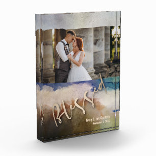 Trouw ZEGEN Waterverf Fotoblokken