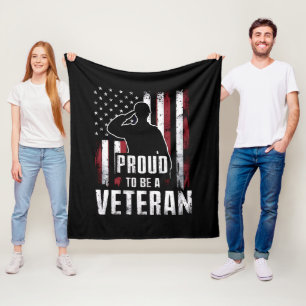 Trouw zijn aan een veteraan van de VS Veteraan Vet Fleece Deken