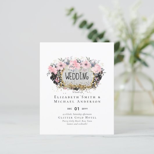 TROUW - Zilveren Roosgoud Bloemig Meisjesachtig Gl (Staand voorkant)