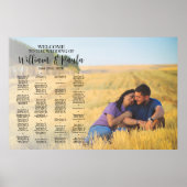 Trouw zitplaats bord met foto poster (Voorkant)