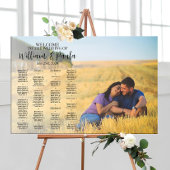 Trouw zitplaats bord met foto poster