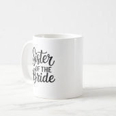 Trouw Zuster van de Bruid Squad Bachelorette Koffiemok (Voorkant links)