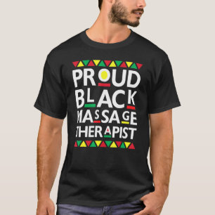 Trouw zwart massagetherapeut Afro-Amerikaans zijn T-shirt