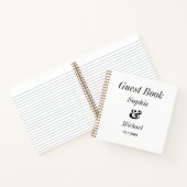 Trouw zwart-wit gastenboek notitieboek (Binnen)