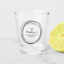 Trouw zwarte ringen Hart Logo koppels naam