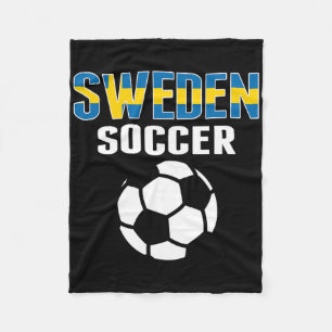 Trouw Zweden Voetbalfans T-shirt - Steun Zweeds vo Fleece Deken