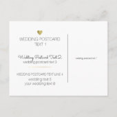 Trouwaankondiging, eenvoudig en helder wit aankondigingskaart (Achterkant)