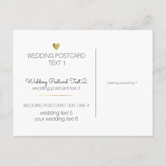 Trouwaankondiging, eenvoudig en helder wit aankondigingskaart (Achterkant)