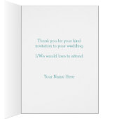 Trouwacceptatie Kaart Butterfly Hearts (Binnen (Rechts))