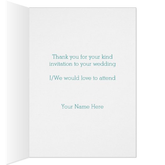 Trouwacceptatie Kaart Butterfly Hearts (Binnen (Rechts))