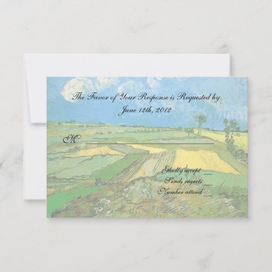 trouwacceptatiekaart RSVP kaartje (Voorkant)