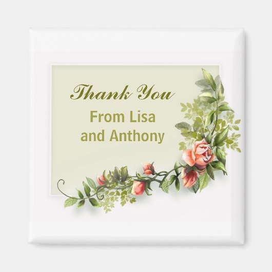 trouwaccessoires souvenirs en geschenken magneet (Voorkant)