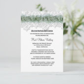 Trouwaccommodatie met witte kant en baby's adem (Staand voorkant)