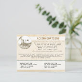 trouwaccommodatiekaart met cruise informatiekaartje (Staand voorkant)