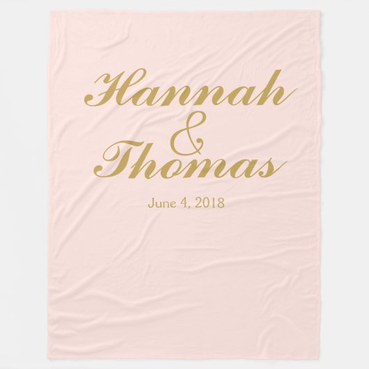 Trouwachtergrond foto achtergrond krijtbord blos fleece deken (Voorkant)