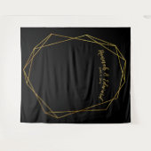 Trouwachtergrond, foto-attribuut, op maat gemaakte wandkleed (Voorkant (horizontaal))