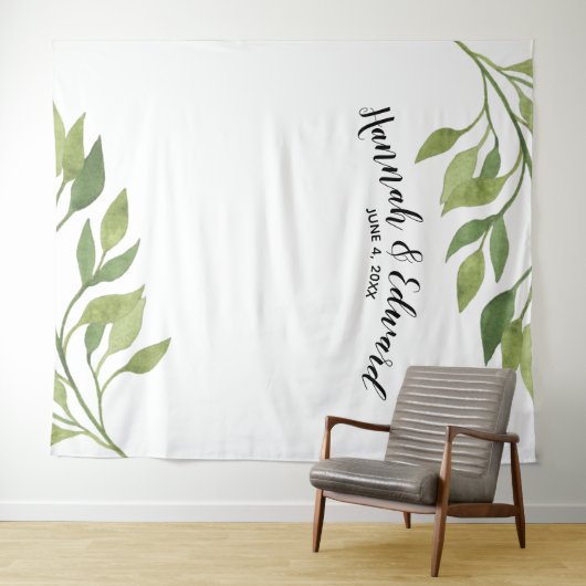 Trouwachtergrond, foto-attribuut, op maat gemaakte wandkleed (In Situ (horizontaal))