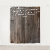 Trouwachtergrond, foto prop, aangepaste achtergron wandkleed (Voorkant)