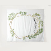 Trouwachtergrond, foto rekwisiet, op maat geometri wandkleed (Voorkant (horizontaal))