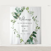 Trouwachtergrond, fotoframe, fotocabine-accessoire wandkleed (Voorkant)