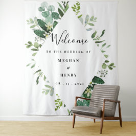 Trouwachtergrond, fotolijst, fotohokje-accessoire wandkleed