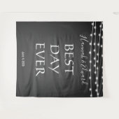 Trouwachtergrond, fotorekwisiet, aangepaste achter wandkleed (Voorkant (horizontaal))