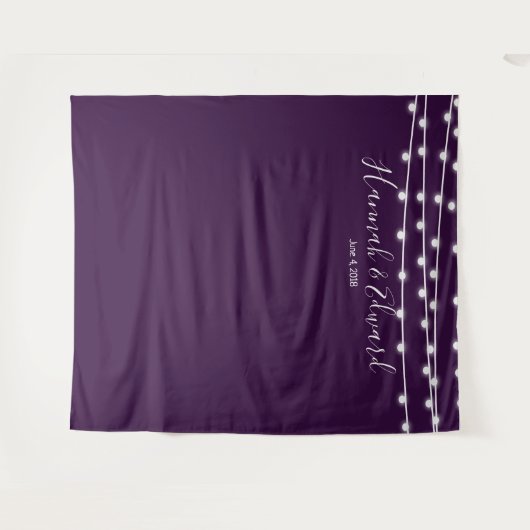 Trouwachtergrond, fotorekwisiet, aangepaste achter wandkleed (Voorkant (horizontaal))