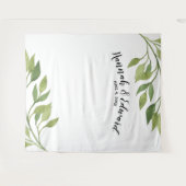 Trouwachtergrond, fotorekwisiet, op maat gemaakte  wandkleed (Voorkant (horizontaal))