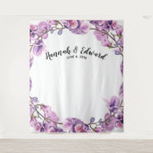 Trouwachtergrond, fotorekwisiet, op maat gemaakte  wandkleed (Voorkant)