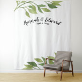 Trouwachtergrond, fotorekwisiet, op maat gemaakte  wandkleed (In situ)