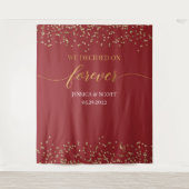 Trouwachtergrond 'We Decided on Forever' Wandkleed (Voorkant)