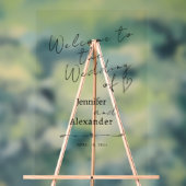 Trouwacryl teken welkom minimalistisch. acryl bord (Neutraal)