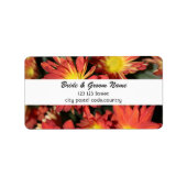 trouwadres-label etiket (Voorkant)