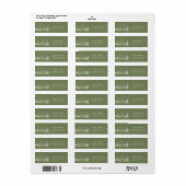 Trouwadreslabel Sage Mountain Etiket (Full Sheet)