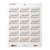 Trouwadreslabels Elegant Etiket (Full Sheet)