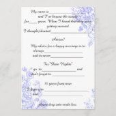 Trouwadvies, lavendelbloemen commentaar advieskaart (Achterkant)