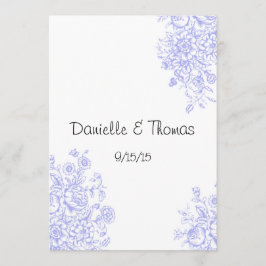 Trouwadvies, lavendelbloemen commentaar advieskaart