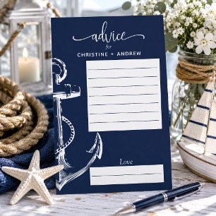 Trouwadvies Nautisch Anker Marineblauw