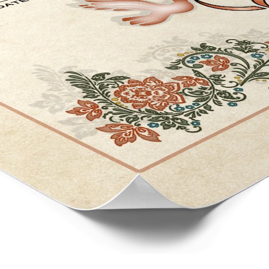 Trouwakte-Huwelijksakte-(Sieraad) Poster (Hoek)